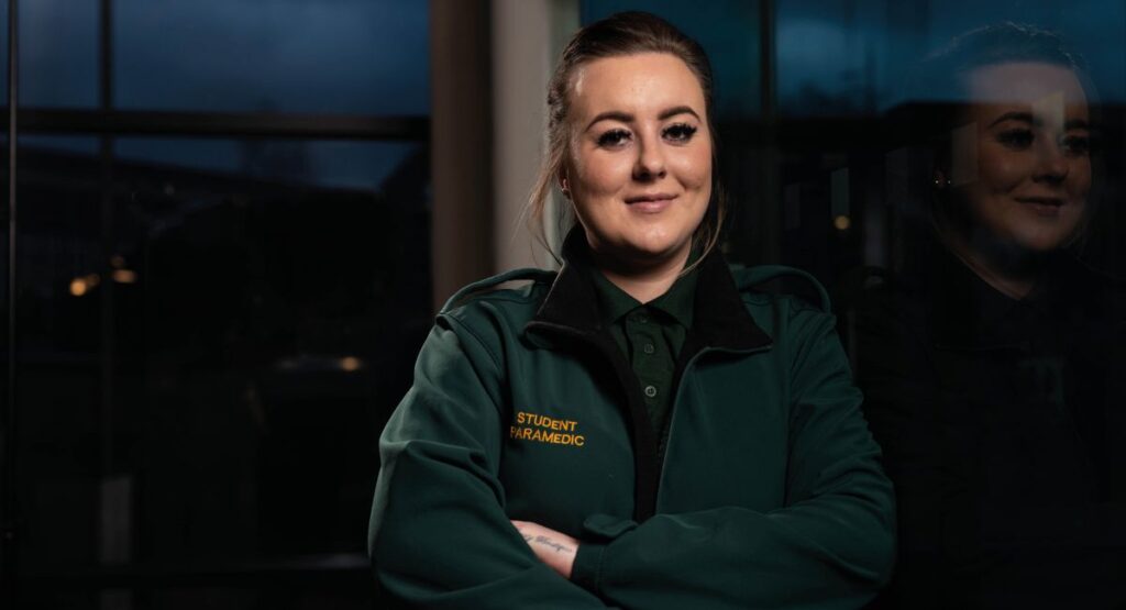 Louise Meloy, Studied Foundation Entry Counselling and Psychotherapy alongside Functional Skills English and Maths. She’s studying Paramedic Practice at Edge Hill University